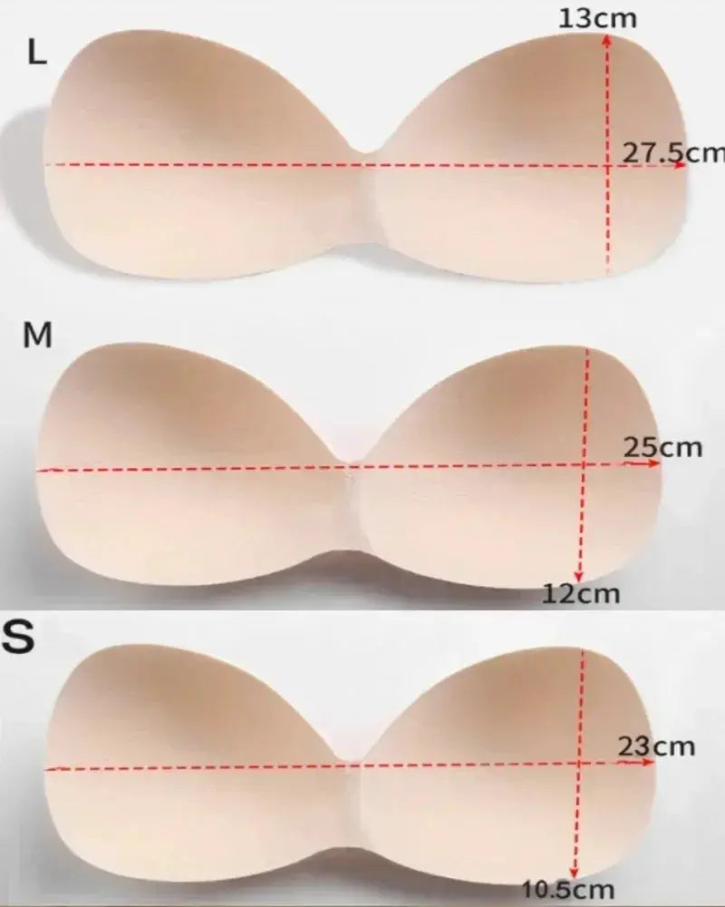 Simples Market foam bikini padding inserts; nude sponge chest cups in three sizes (L/M/S) with body-fitted design