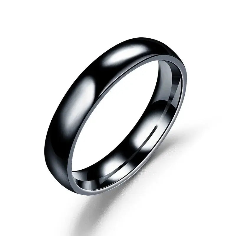 6mm Hypoallergenic Stainless Steel Ring For Women And Men High Polish Wedding Band Gift