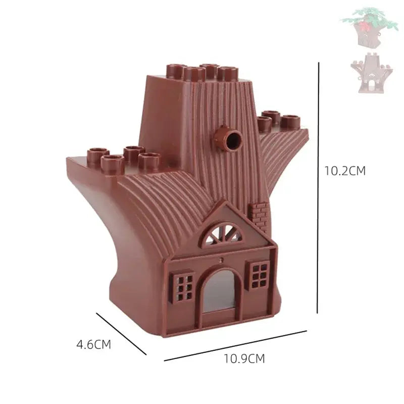 Big Outdoor Building Blocks Forest Plant Series Set For Farm Garden Decor And Kids Toys Bricks