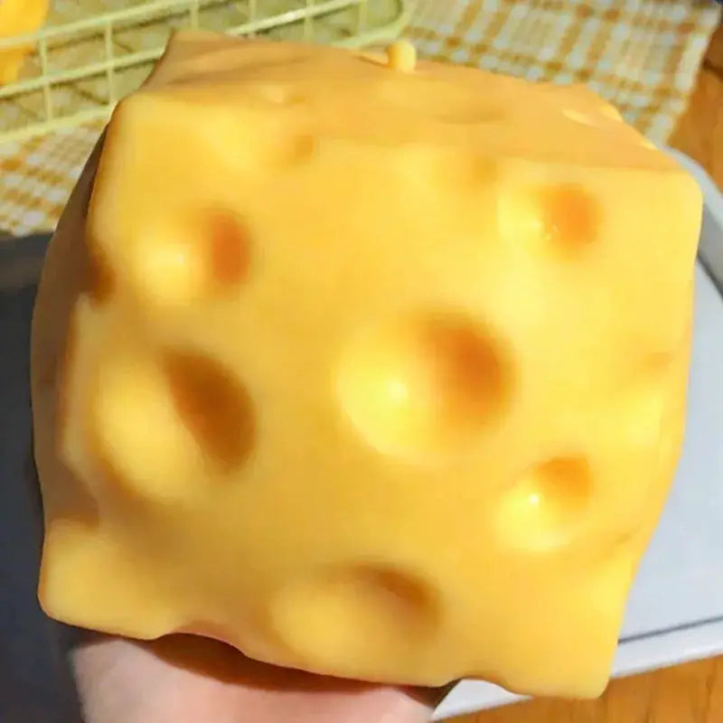 Giant Extra Large Cheese Squeeze Toy Shapeable Venting Ball Slow Rebound Fidget Toy For Adults Gift