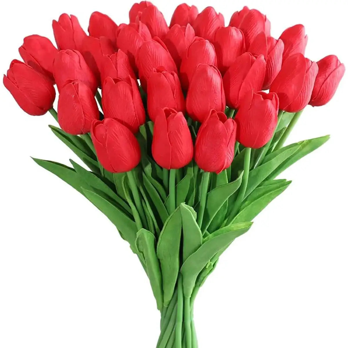 Real Touch Tulips And Roses Artificial Flowers Scrapbooking Vase Home Decor Wedding Garden Arch Garland 10 Or 30 Pieces