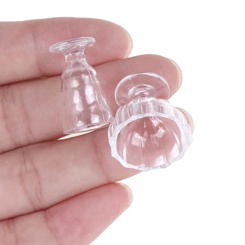 Seventeen Piece Transparent Dollhouse Kitchenware Set For DIY Pretend Play Miniature Cups Plates Dishes Bowls