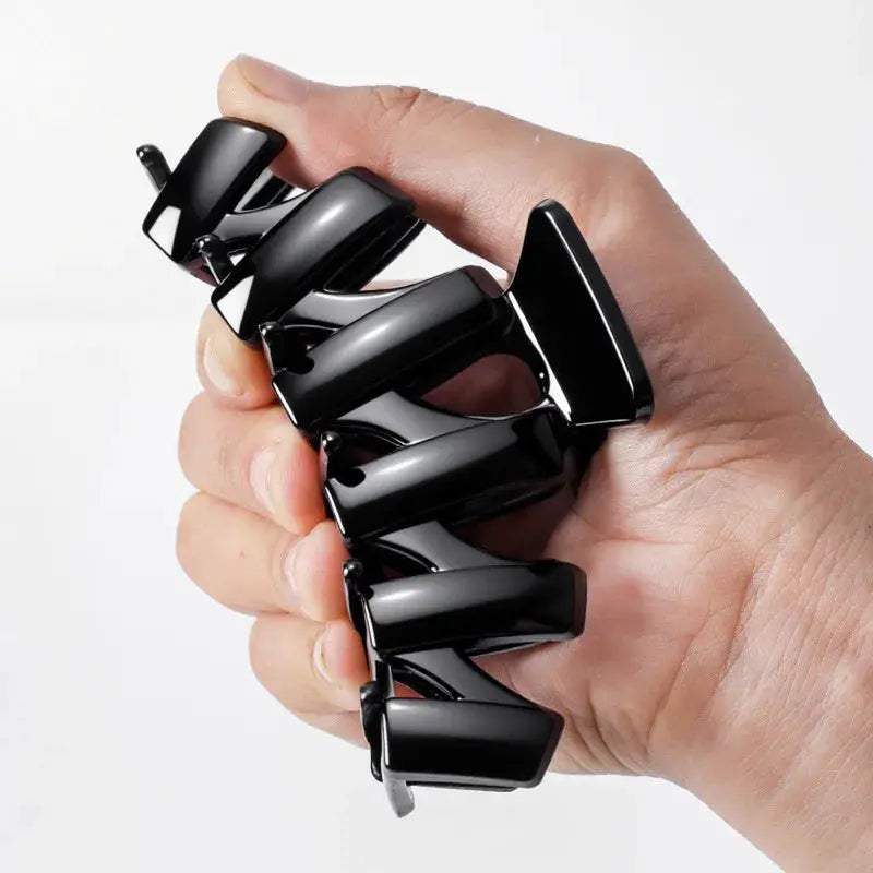 LuxeLocks Cross Matte Large Hair Claw Clips 2 Or 4 Pack For Secure Hold Women Fashion Hair Accessories