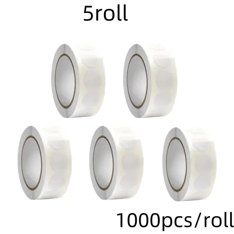 1000 Color Dot Label Stickers Coated Paper Round Sticker Rolls for Color Coding Kawaii Stationery Aesthetic