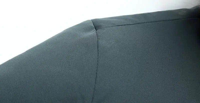 Autumn Winter Men Windproof Down Jacket fabric close-up in dark gray