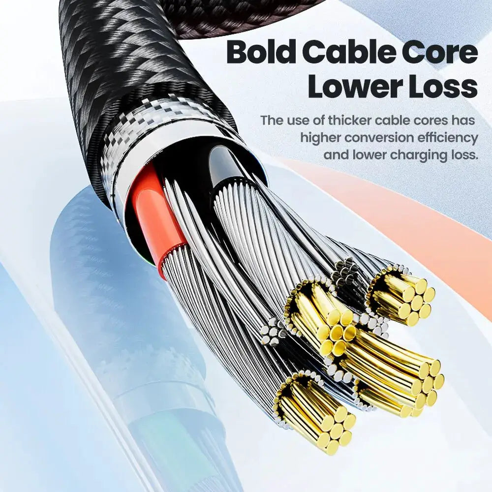 Toocki 540 rotate magnetic USB Type-C charging cable by Simples Market with braided sleeve and gold-plated connectors.