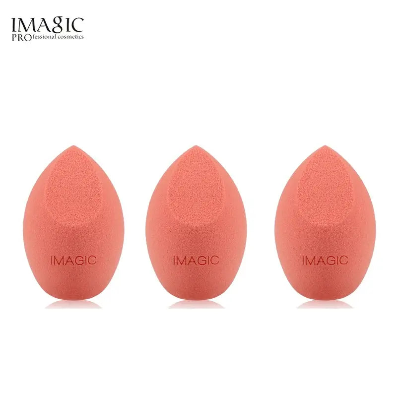 Imagic 3 Piece Hydrophilic Non Latex Makeup Puff Set For Wet And Dry Use Flawless Foundation And Concealer