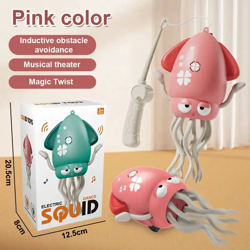 Funny Dancing Octopus Toy Crawling Auto Sensing Obstacle Avoidance Electronic Pet With Music Lights Kids Christmas Gift