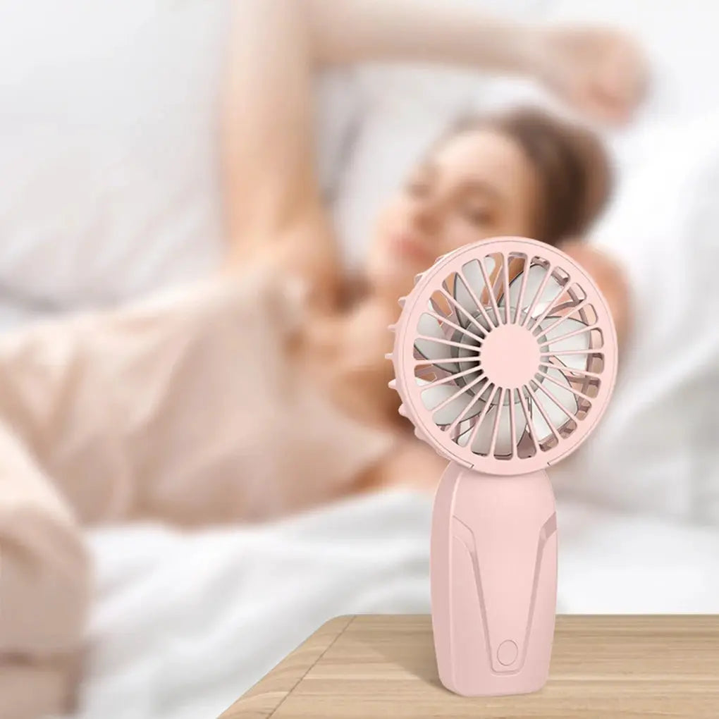 Portable Handheld USB Rechargeable Mini Fan Lightweight ABS On The Go