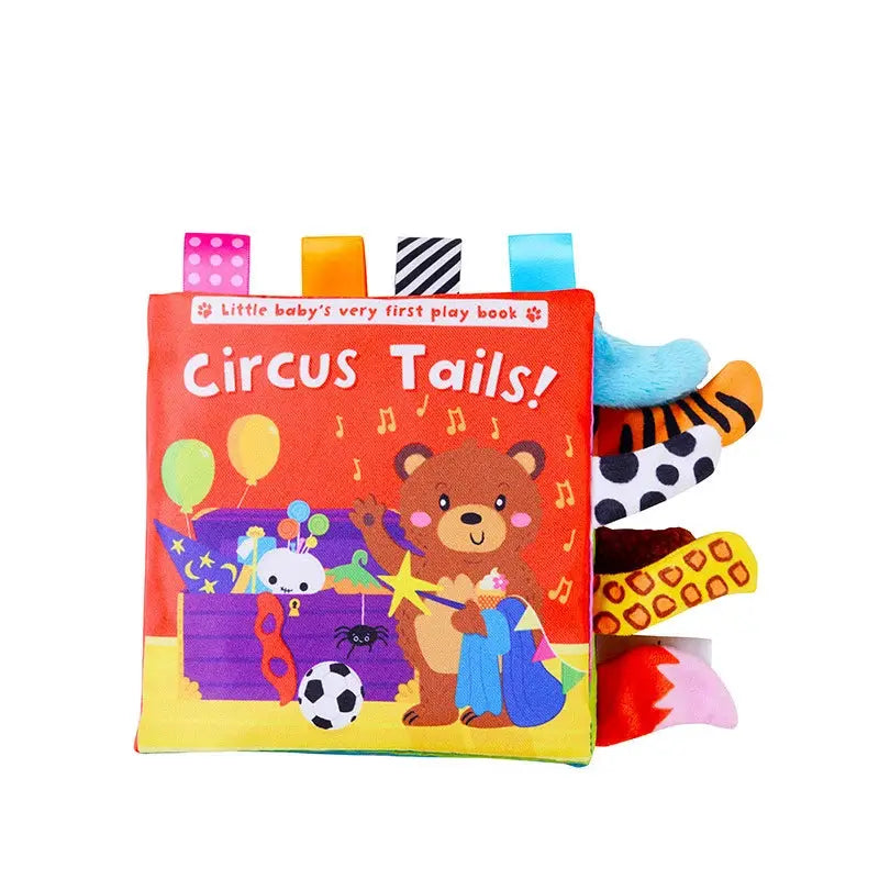 3D Visual Tail Cloth Baby Book Tear Resistant Biteable Toy for Early Cognitive Development and Interactive Play