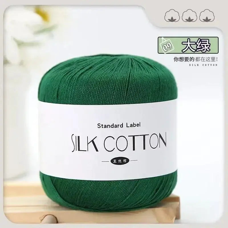 50g Silk Lace Cotton Milk Crochet Yarn For Baby Hand Knitting Warm Soft Thread Cross Stitch Supplies