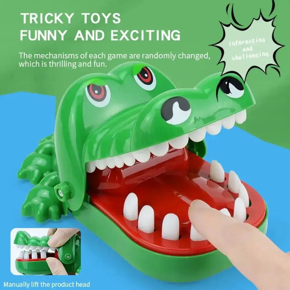 Crocodile Bite Hand Toy for Kids and Families Interactive Stress Relief Party Prank Toy for Parents and Children
