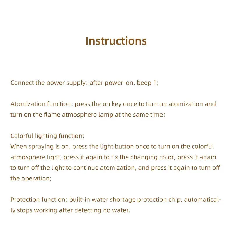 Flame Essential Oil Diffuser, Colorful Flame Diffuser Humidifier, 7 Colour Lights Noiseless Essential Oil Diffuser with Auto Off