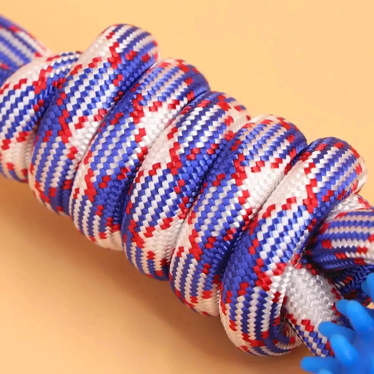 Chew Resistant Rope Dog Toys TPR Durable Colorful Woven Knot For Small Medium Large Dogs Dental Health