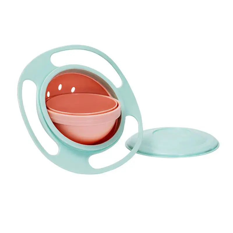 Universal Gyro Bowl Rotary Balance 360 Degree Rotation Spill Proof Feeding Dish Toy For Babies And Kids
