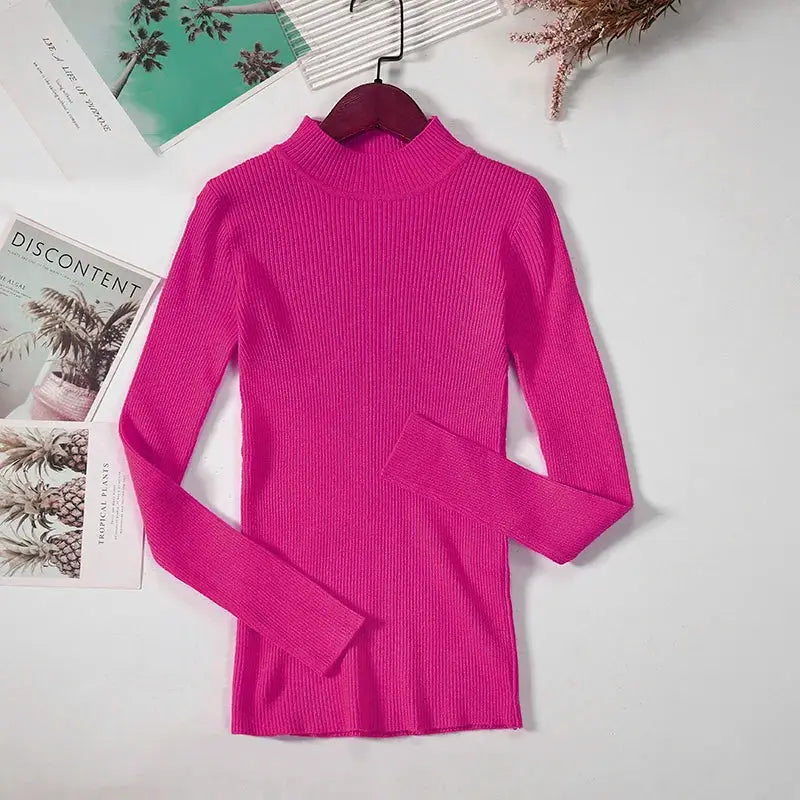 EverSoft Women Turtleneck Knitted Sweater Soft Cashmere Blend For Cozy Warmth In Autumn And Winter