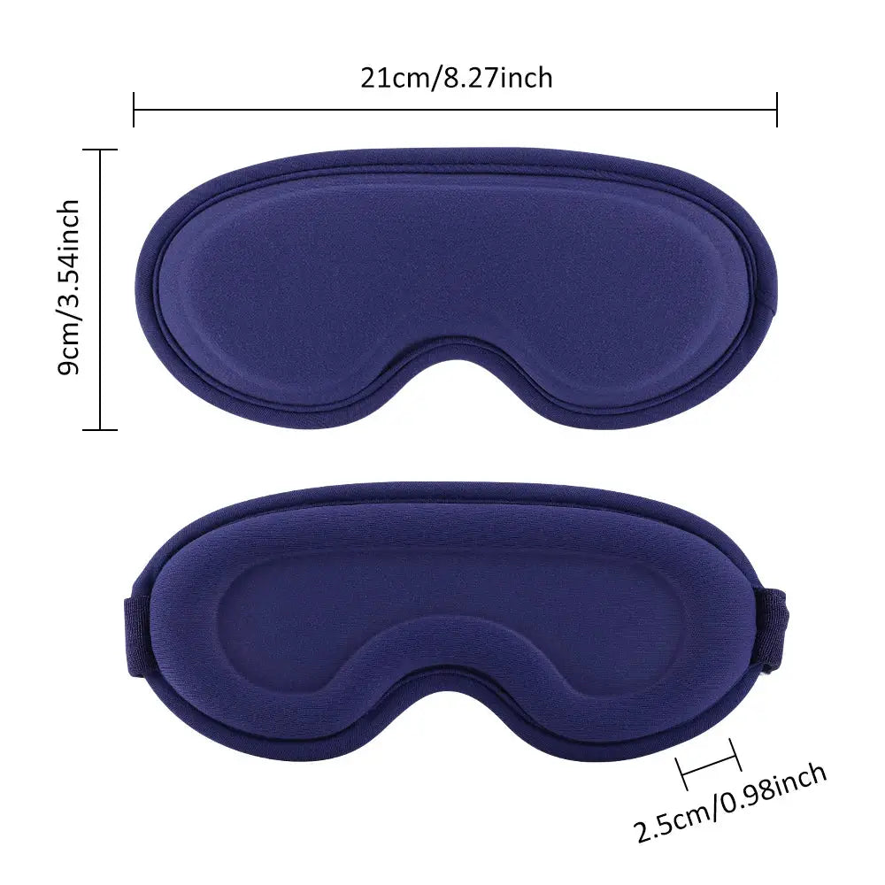 Simples Market electric steam eye masks, blue 2-pack with 3D contoured design
