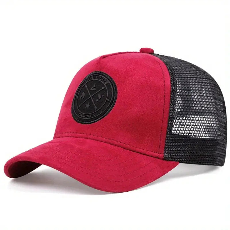 Summer Mesh Baseball Cap For Women And Men ENJOY LIFE Patch Snapback Breathable Unisex Street Hip Hop Trucker Cap