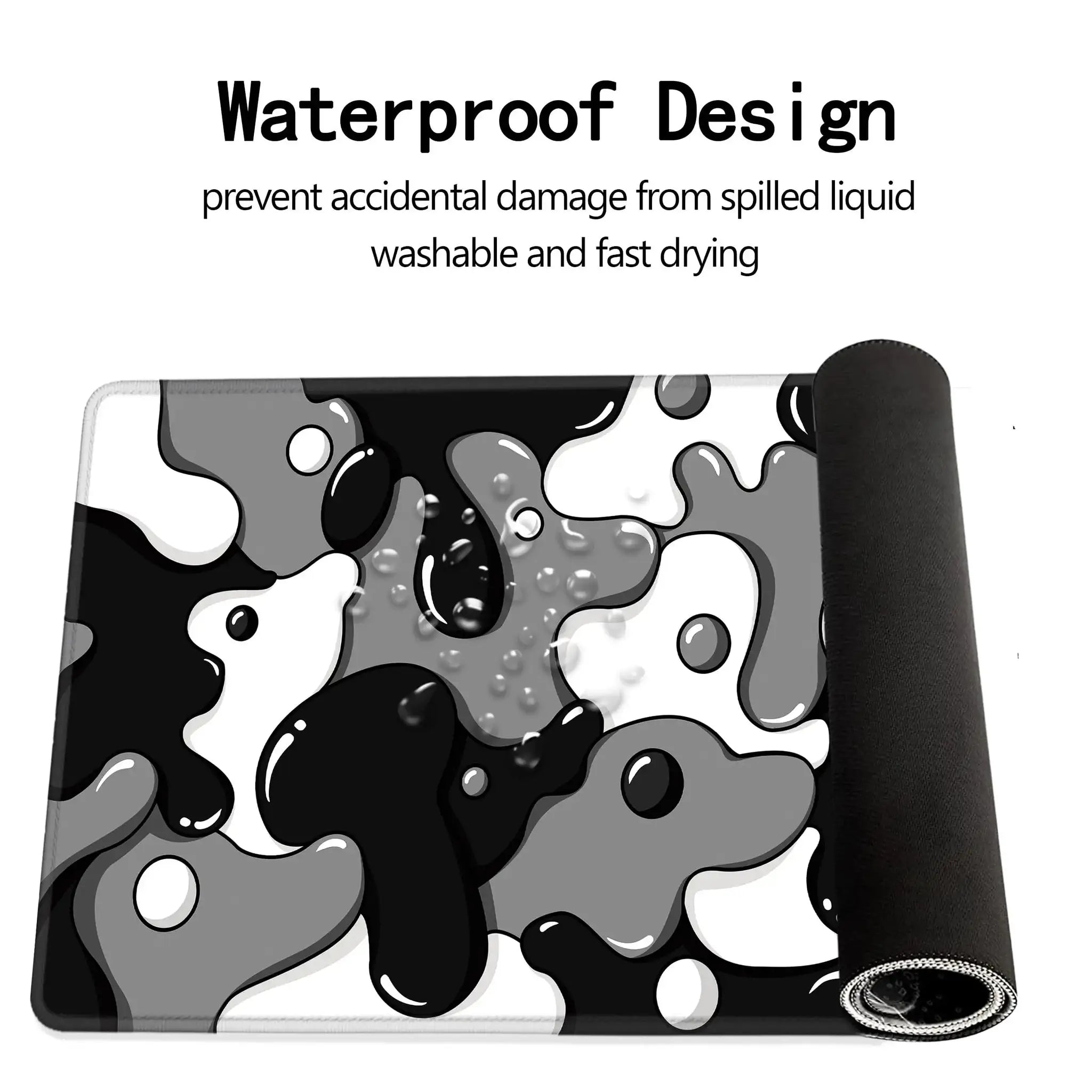Large Gaming Mouse Pad With Stitched Edges And Non Slip Rubber Base For Desk Extended Size
