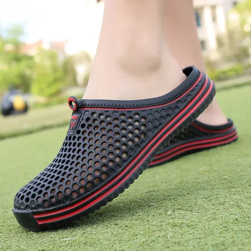 Men's Pool Sandals Slip On Summer Outdoor Beach Shoes Garden Clogs Casual Water Slippers Unisex