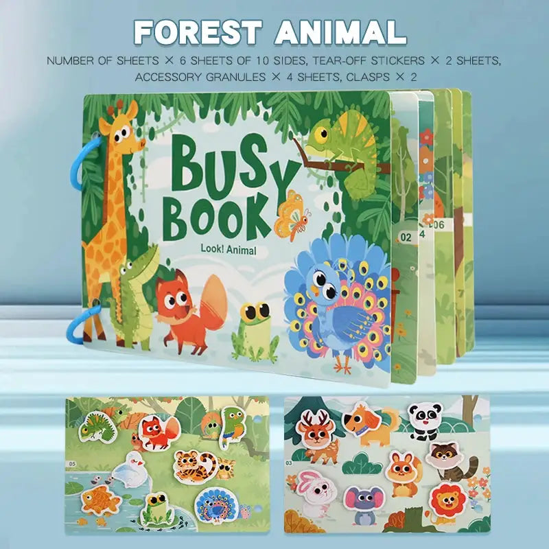 Montessori Baby Busy Book My First Quiet Book For Early Learning Educational Toy With Matching Games For Babies