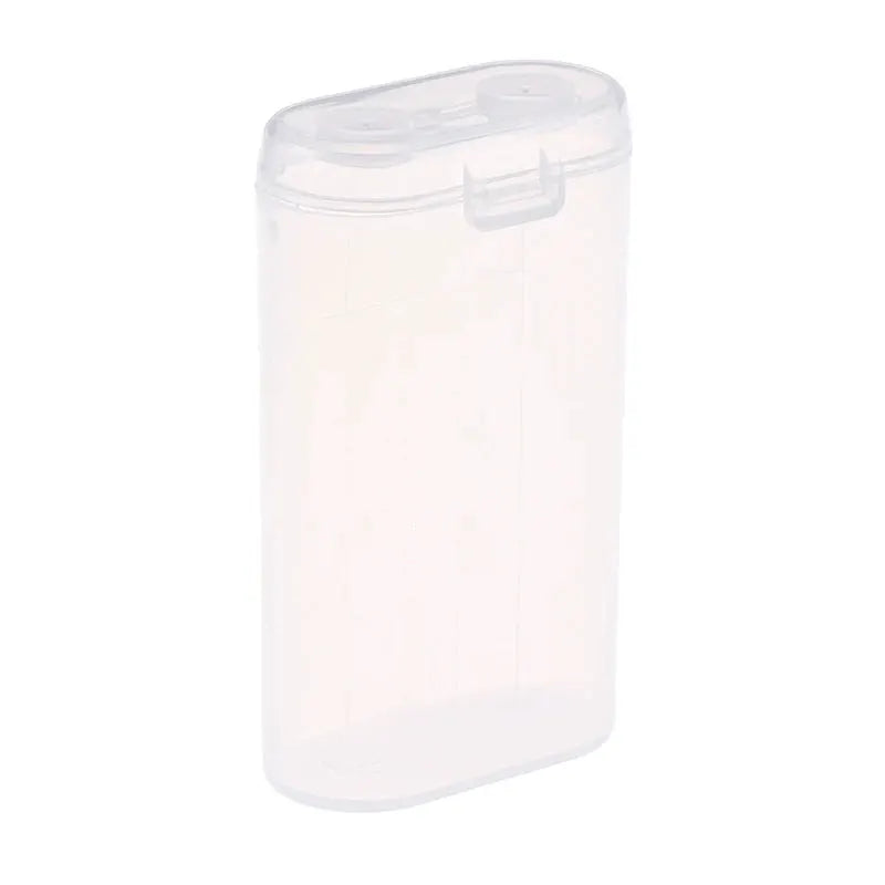 Portable Waterproof Clear 18650 Battery Storage Holder Case For Two Sections Safety Box