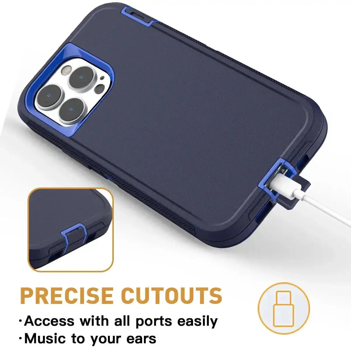 ArmorGuard ProShield 3in1 Heavy Duty Armor Shockproof Case For iPhone 16 Pro Max Dustproof Protection