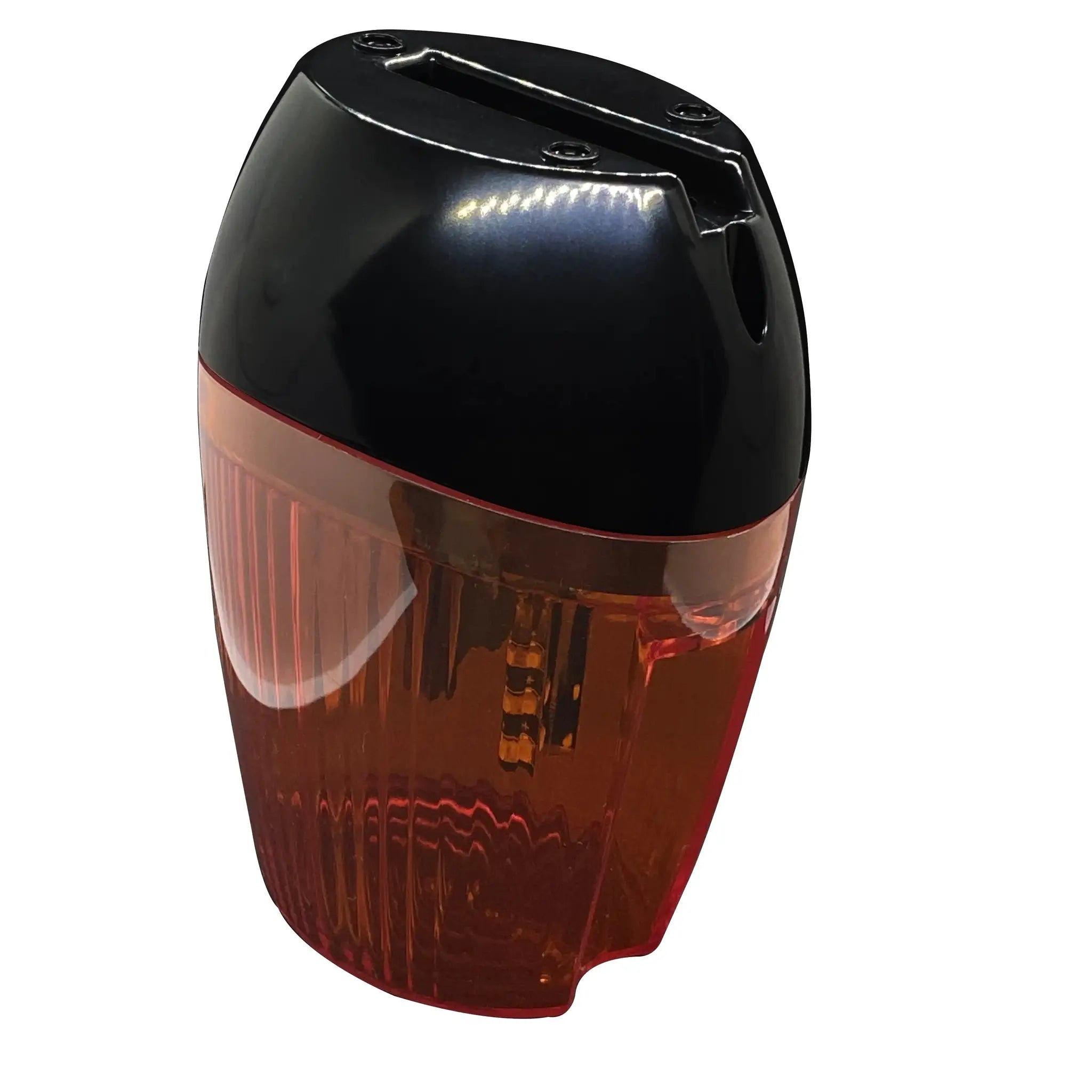 Gate flashing light beacon for swing/sliding gates; AC/DC LED, orange lens, Simples Market