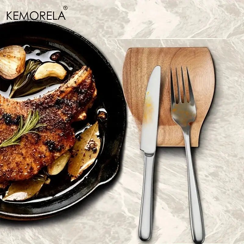 Kemorela Wooden Spoon Holder For Kitchen Utensils Premium Wooden Spatula Holder Clip Organizer