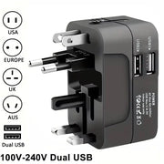 Universal Travel Adapter with Dual USB - Simples Market