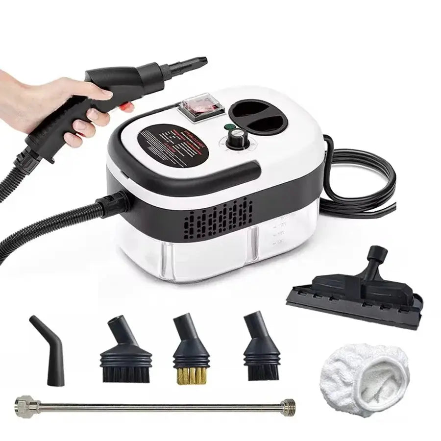 Portable Handheld Steam Cleaner With High Temperature Pressurized Steam For Kitchen And Car Cleaning With Brush Heads