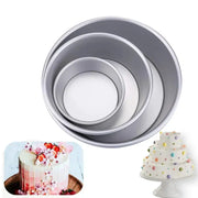 Tiered Round Cake Molds Set 4 6 8 10 12 Inch Removable Bottom Aluminum Alloy Nonstick Pans Kitchen Tools