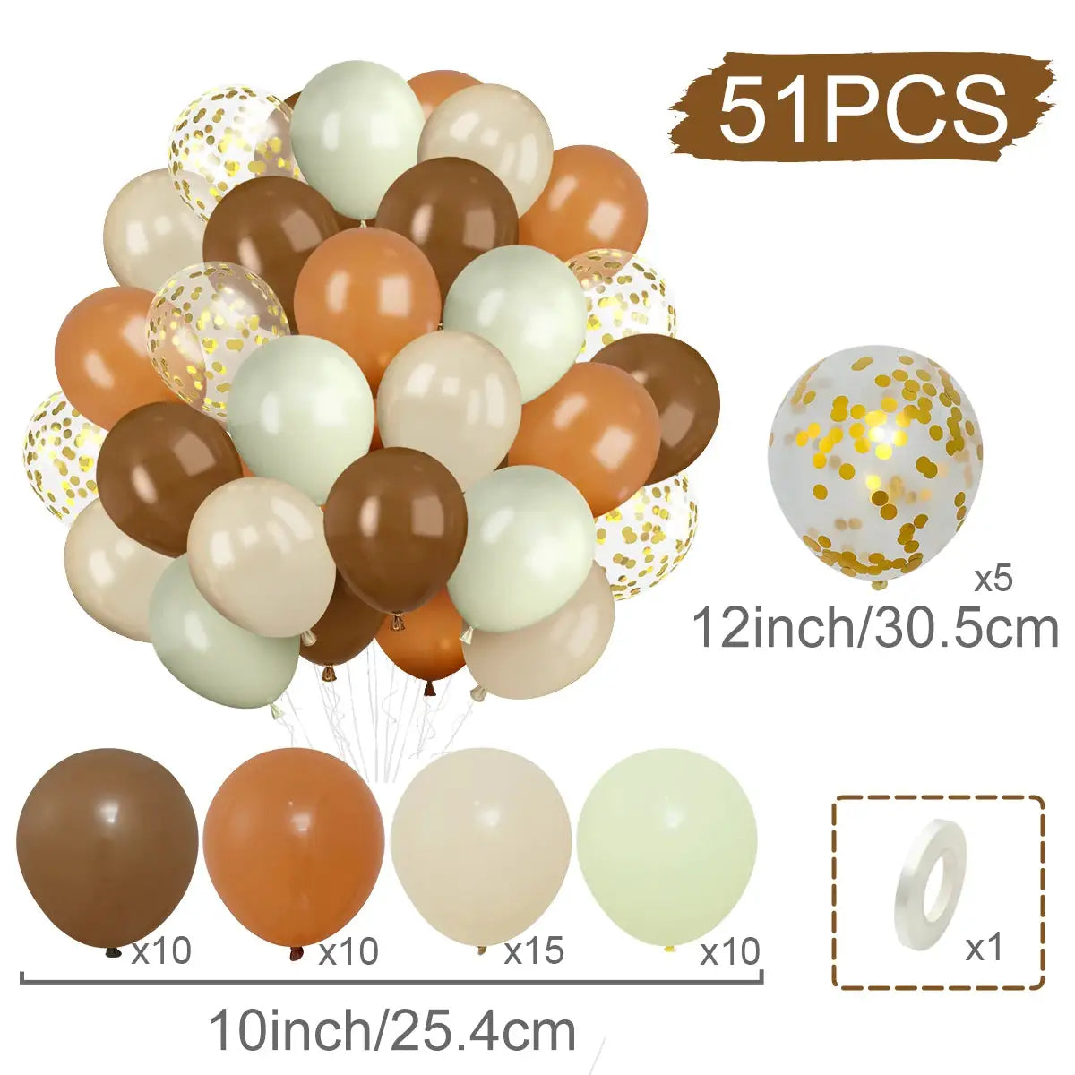 Metallic Pearl Latex Balloons Confetti Gold Set 31 36 37 51 101 Pcs For Birthday Weddings Baby Shower Decor
