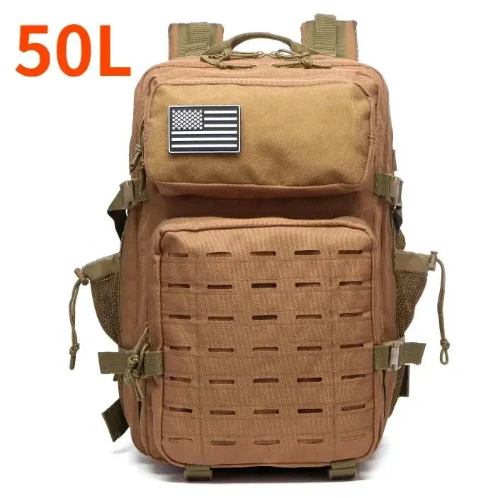 OutdoorPro 25L to 50L Tactical MOLLE Backpack for Hunting and Hiking Waterproof Oxford Fabric