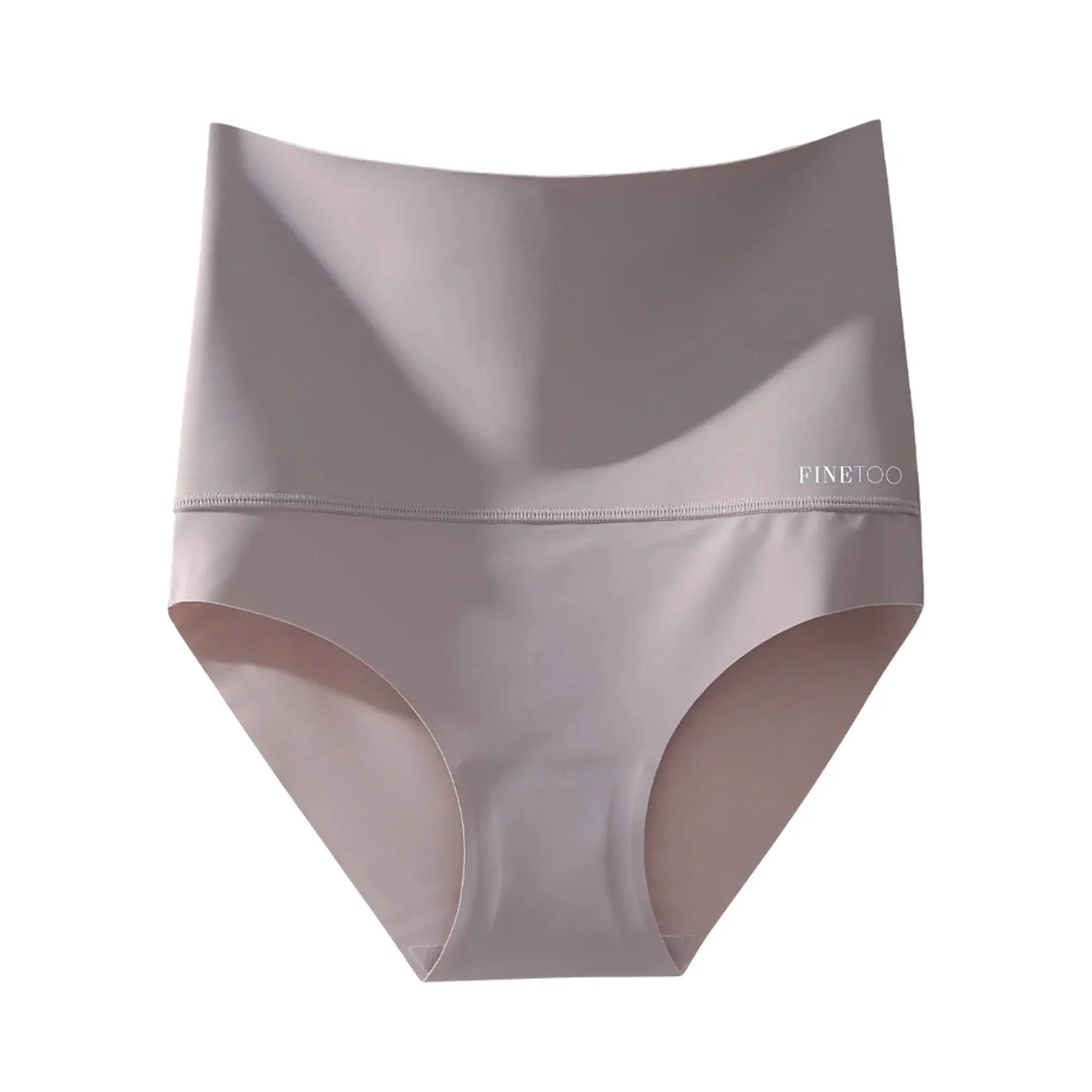 Simples Market women's seamless high-waist shapewear panties in ice silk, breathable butt-lifter briefs, large size