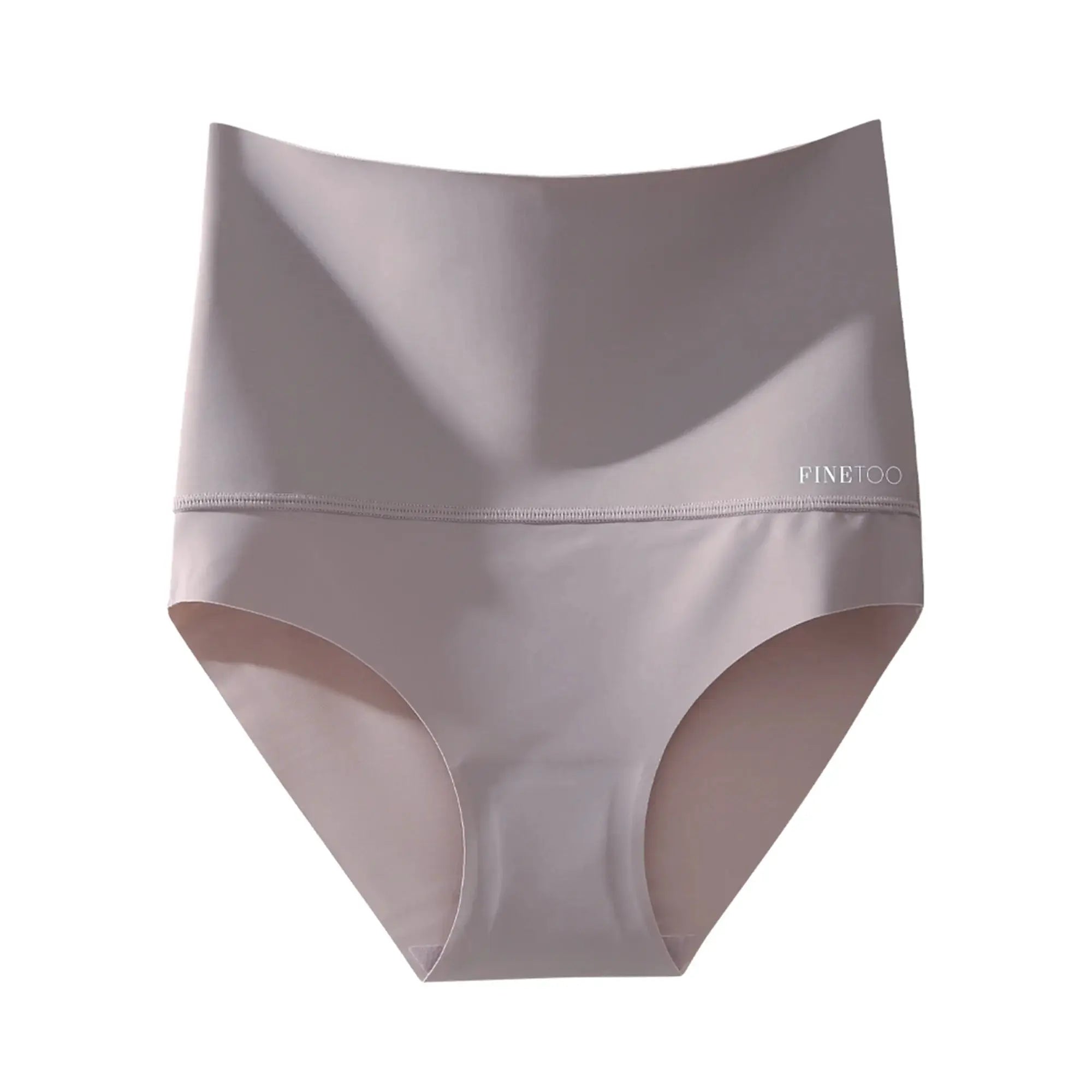 Simples Market women's seamless high-waist shapewear panties in ice silk, breathable butt-lifter briefs, large size