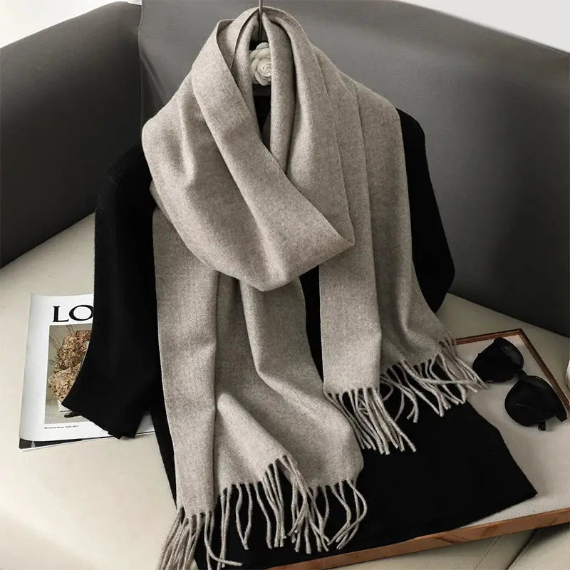 Brand 62 Womens Long Cashmere Blend Winter Scarf Hijab Shawl Wrap For Outdoor Warmth
