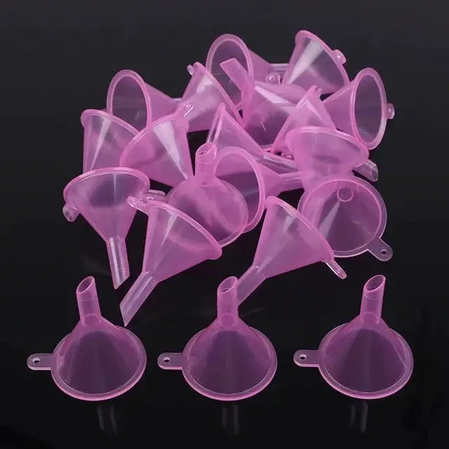 100 Pieces Plastic Small Funnels For Perfume And Essential Oils Mini Liquid Transfer Tools For Narrow Neck Bottles