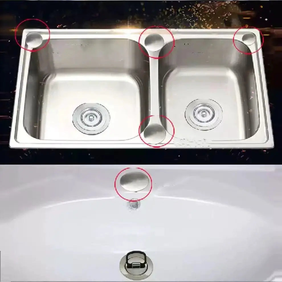 StainlessPro 45mm Tap Hole Blanking Plug Durable Stainless Steel Basin Cover For Unused Faucet Holes