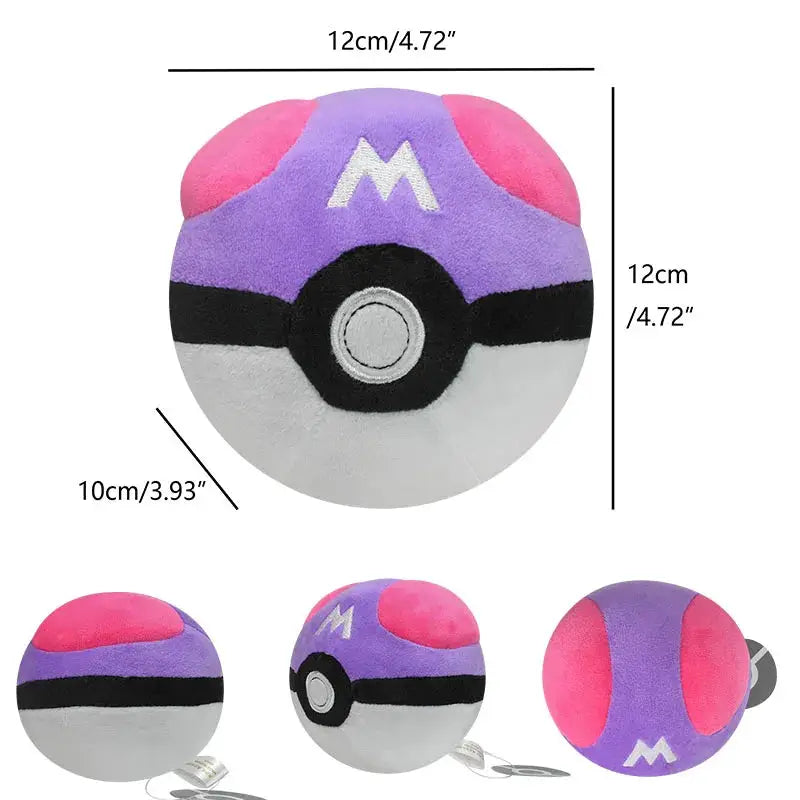 Large Pokemon Plush Cushion Ultra Ball Master Ball Poke Ball Pillow Pokeball Cushion For Bedroom Decor