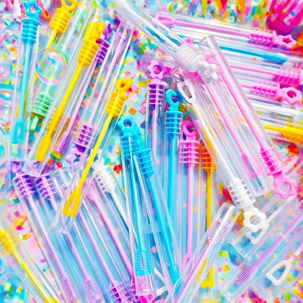 Mini Color Bubble Bottles Party Favors Empty Bottles 10 To 100 Pcs For Birthday Wedding Baby Shower Decoration Supplies
