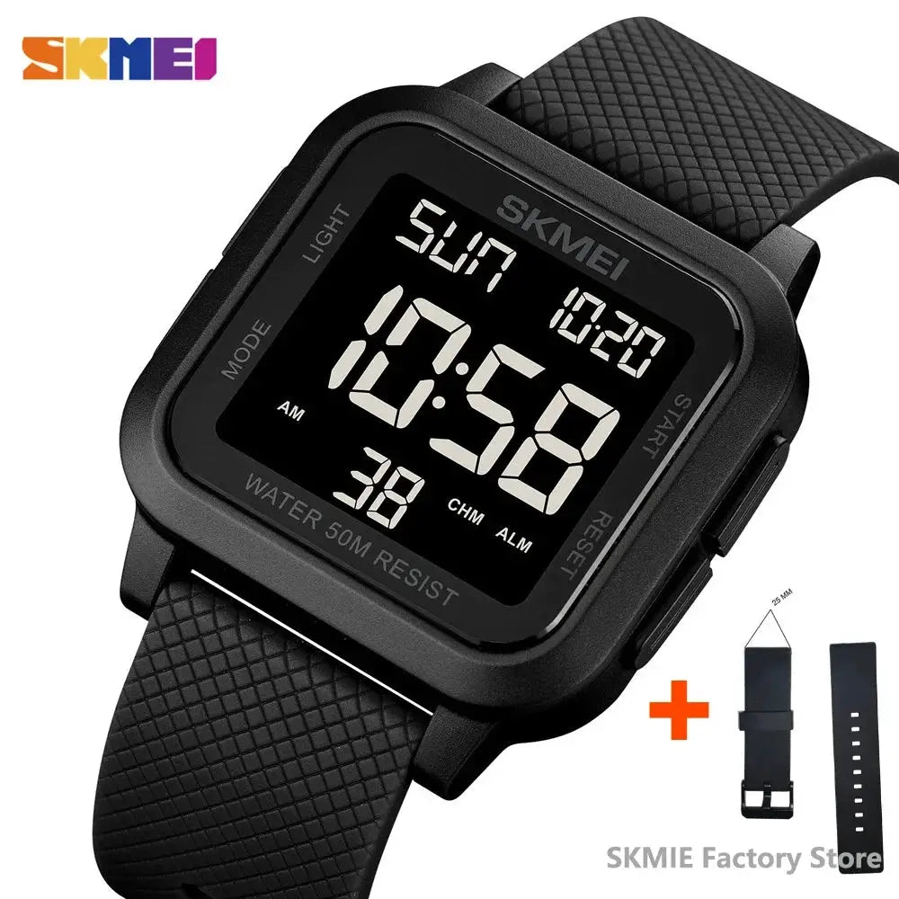 SKMEI 1894 Sport Electronic Watch for Men Shockproof Waterproof Countdown Mens Wristwatch Military Alarm Clock 1960 Reloj Hombre