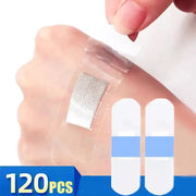 120 Count Waterproof Transparent Bandages Breathable Invisible Hemostatic Wound Care For Everyday Cuts