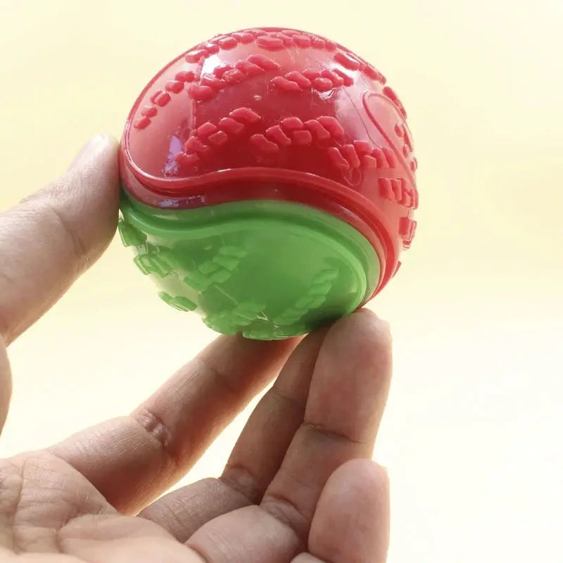 Dogs Interactive Toys Soft TPR Ball Squeaky Bite Resistant For Pet Teeth Cleaning