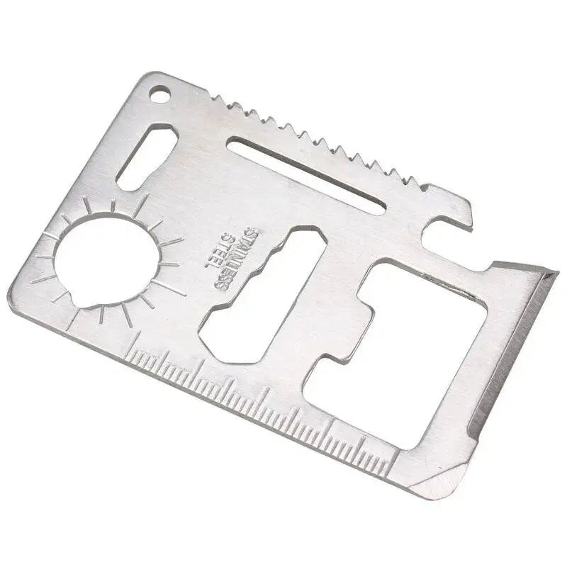 Wallet card knife multi-tool in stainless steel, Simples Market EDC outdoor pocket tool