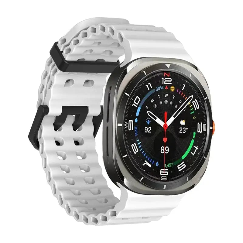 1:1 Marine Band For Samsung Galaxy Watch Ultra 2025 2024 Strap Accessories Sport Silicone Bracelet For Samsung Galaxy Ultra 47mm