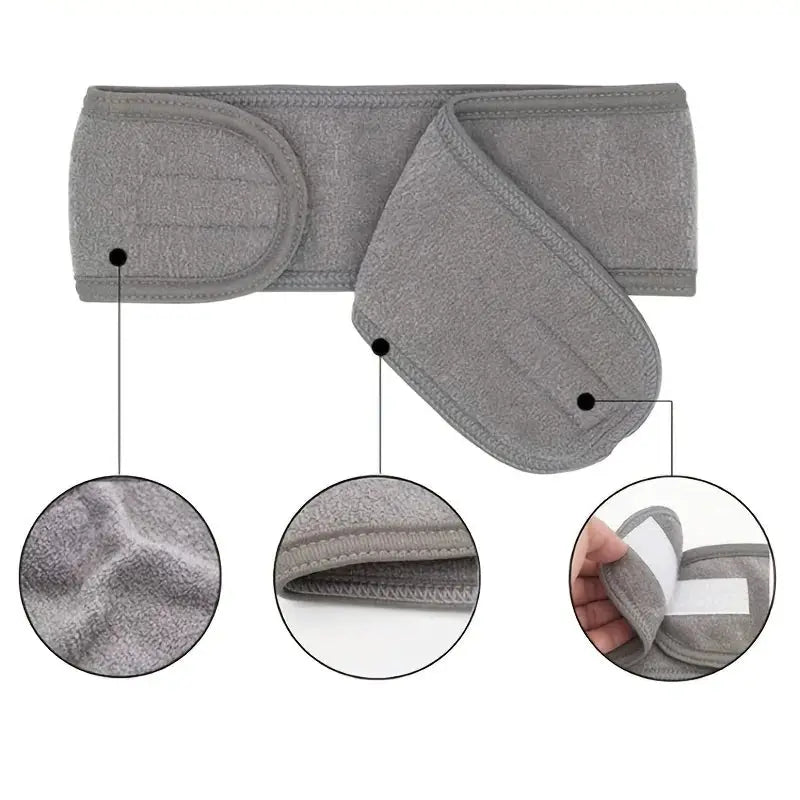 Womens Adjustable Wide Headband For Yoga Sports Spa Makeup Skincare