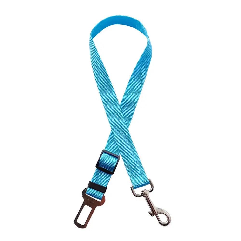 Adjustable Dog Car Seat Belt Harness With Nylon Reflective Cushioning For Safe Car Travel