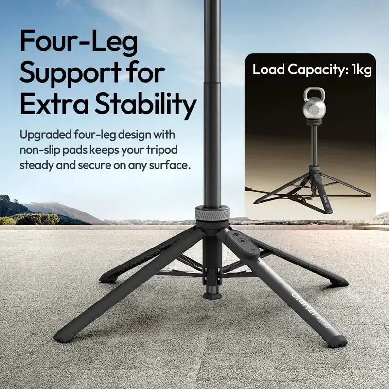 Ulanzi MT85 MagSafe phone tripod with four-leg base, black, Simples Market.