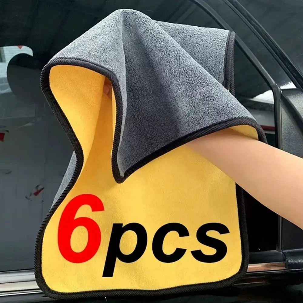 30 By 60 Cm Microfiber Car Cleaning Towels Soft Quick Dry Double Layer For Windows And Mirrors Pack Of 1 2 3 6 10
